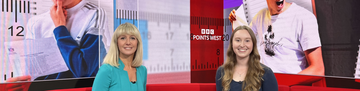 Alexia featuring on BBC Points West